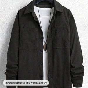 Manfinity Hypemode Men Dual Pocket Corduroy Jacket Without Tee